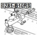 0281-B10RS FEBEST Главный цилиндр, система сцепления