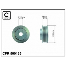 500135 CAFFARO Паразитный / ведущий ролик, поликлиновой ремень