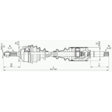 DRS6171.00 OPEN PARTS Приводной вал