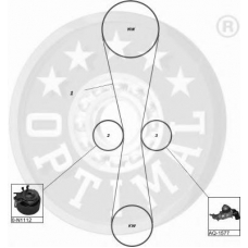 SK-1486 OPTIMAL Комплект ремня грм