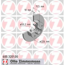 600.3201.00 ZIMMERMANN Тормозной диск