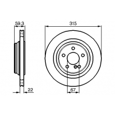 0 986 478 966 BOSCH Тормозной диск