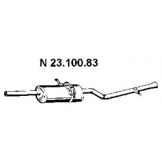 23.100.83 EBERSPACHER Глушитель выхлопных газов конечный