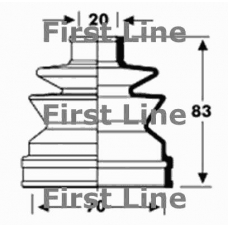 FCB2793 FIRST LINE Пыльник, приводной вал