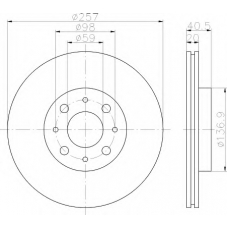 8DD 355 103-861 HELLA Тормозной диск