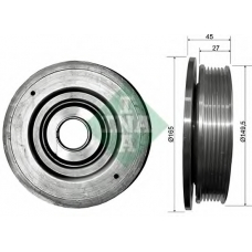 544 0094 10 INA Ременный шкив, коленчатый вал