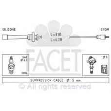 4.9418 FACET Ккомплект проводов зажигания