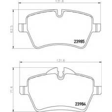 P 06 086 BREMBO Комплект тормозных колодок, дисковый тормоз