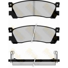 PA551 BRAKE ENGINEERING Комплект тормозных колодок, дисковый тормоз