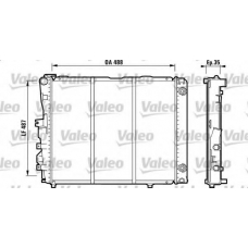 819381 VALEO Радиатор, охлаждение двигателя