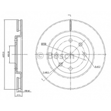 0 986 BB4 303 BOSCH Тормозной диск