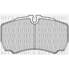 BBP1863 BORG & BECK Комплект тормозных колодок, дисковый тормоз