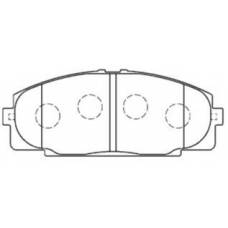 A1N050 AISIN Комплект тормозных колодок, дисковый тормоз