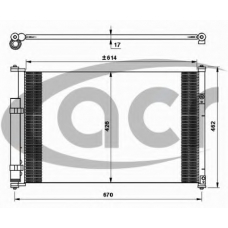 300508 ACR Конденсатор, кондиционер