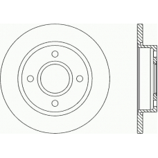 BDA1660.10 OPEN PARTS Тормозной диск