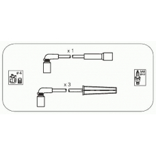 D6S JANMOR Комплект проводов зажигания