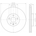 MDC1828 MINTEX Тормозной диск