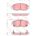 GDB7247 TRW Комплект тормозных колодок, дисковый тормоз