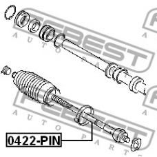 0422-PIN FEBEST Осевой шарнир, рулевая тяга