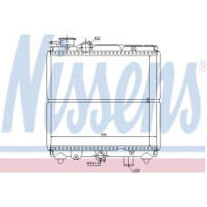 61810 NISSENS Радиатор, охлаждение двигателя