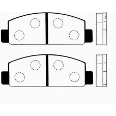 J PA-328AF JAPANPARTS Комплект тормозных колодок, дисковый тормоз