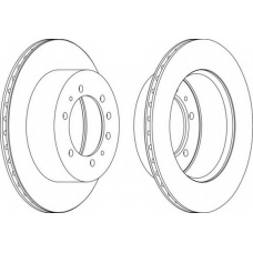 DDF976 FERODO Тормозной диск