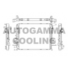 105212 AUTOGAMMA Радиатор, охлаждение двигателя