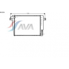 BW2036 AVA Радиатор, охлаждение двигателя