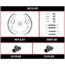 3015.02 REMSA Комплект тормозов, барабанный тормозной механизм