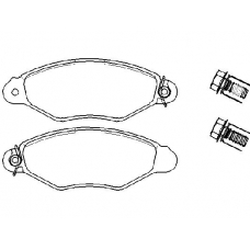 P 61 098 BREMBO Комплект тормозных колодок, дисковый тормоз