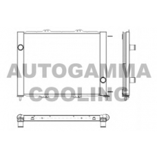 103575 AUTOGAMMA Радиатор, охлаждение двигателя