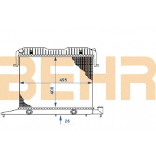 2108304 BEHR Radiator