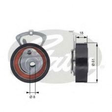 T43078 GATES Натяжной ролик, ремень грм