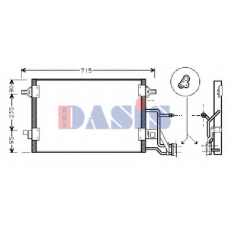 482240T AKS DASIS Конденсатор, кондиционер