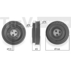 PC1106 TREVI AUTOMOTIVE Ременный шкив, коленчатый вал