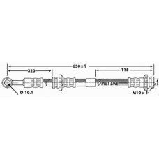 FBH7150 FIRST LINE Тормозной шланг