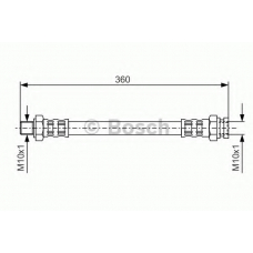 1 987 476 706 BOSCH Тормозной шланг