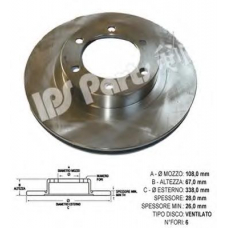 IBT-1270 IPS Parts Тормозной диск