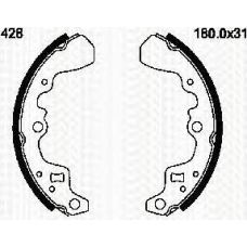 8100 69428 TRIDON Brake shoes