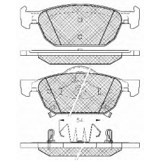 20039 BSF Комплект тормозных колодок, дисковый тормоз