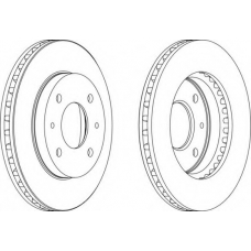 DDF658-1 FERODO Тормозной диск