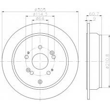 8DD 355 118-901 HELLA PAGID Тормозной диск