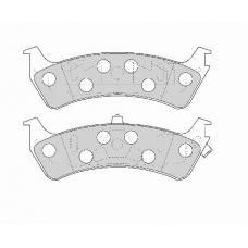 FD6816A NECTO Комплект тормозных колодок, дисковый тормоз