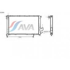 LC2016 AVA Радиатор, охлаждение двигателя
