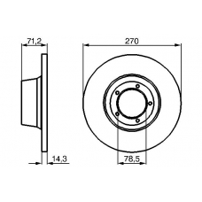 0 986 478 190 BOSCH Тормозной диск