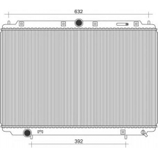 350213105500 MAGNETI MARELLI Радиатор, охлаждение двигателя
