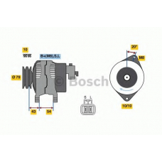 0 986 080 840 BOSCH Генератор