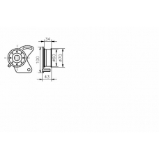 TKR 9061 TIMKEN Натяжной ролик, ремень грм