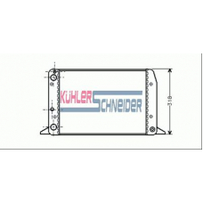 5000131 KUHLER SCHNEIDER Радиатор, охлаждение двигател