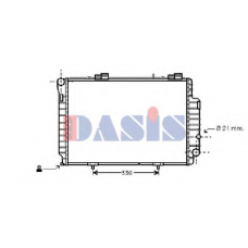 121360N AKS DASIS Радиатор, охлаждение двигателя